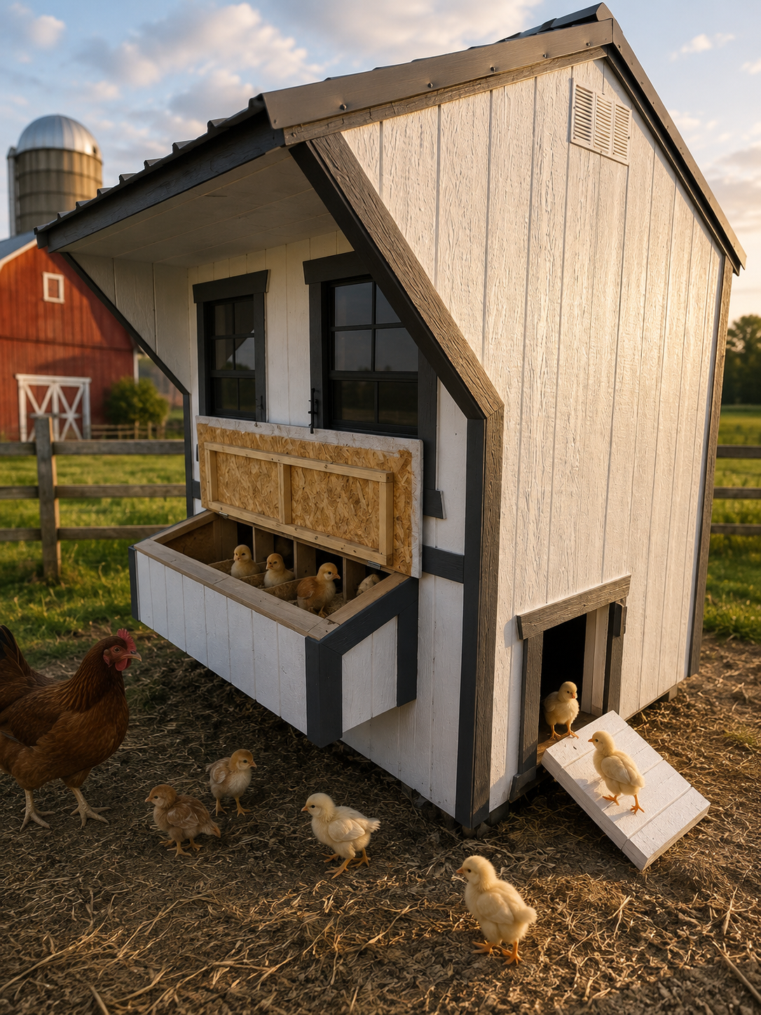 6' x 8' Chicken Coop & Storage for Small Farms 6x8 in Manchester, IA for sale in Manchester, IA